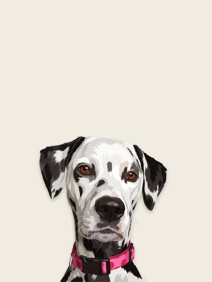Retrato de mascota en lámina