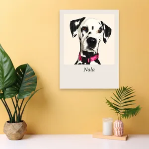 Lámina con un retrato de mascota