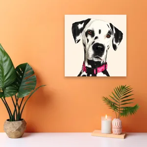 Lienzo con un retrato de mascota